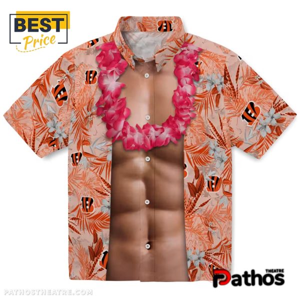 Cincinnati Bengals Chest Illusion Hawaiian Shirt