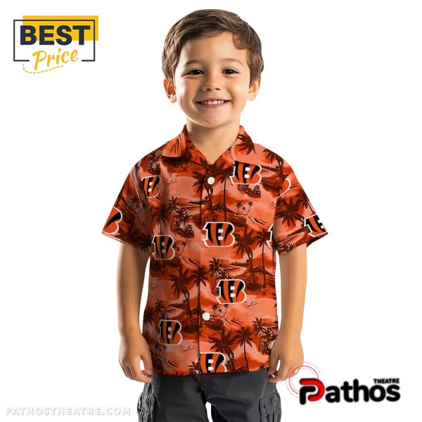 Cincinnati Bengals Coastal Palms Hawaiian Shirt