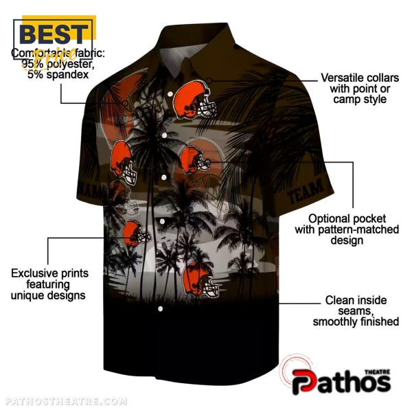 Cleveland Browns Sunset Scene Hawaiian Shirt