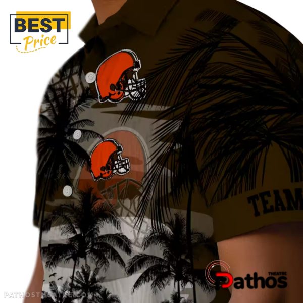 Cleveland Browns Sunset Scene Hawaiian Shirt