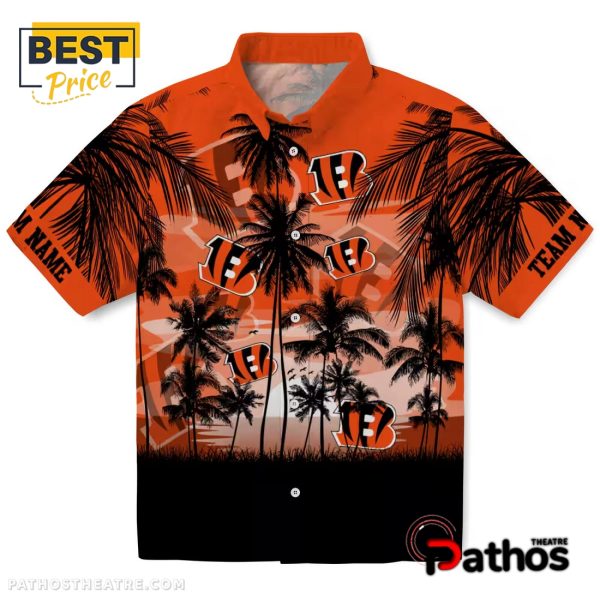 Custom Cincinnati Bengals Sunset Scene Hawaiian Shirt