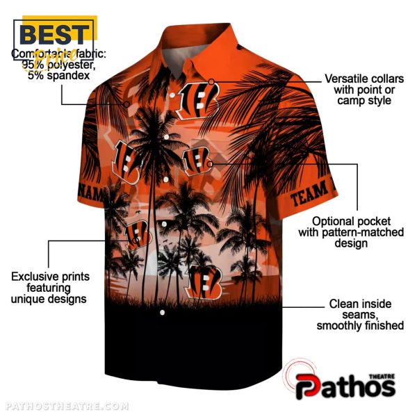 Custom Cincinnati Bengals Sunset Scene Hawaiian Shirt