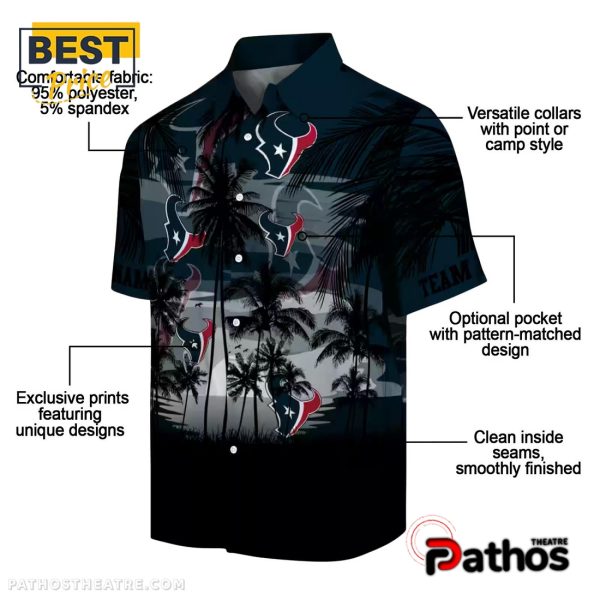 Custom Houston Texans Sunset Scene Hawaiian Shirt