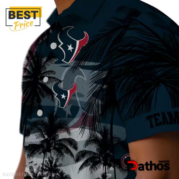 Custom Houston Texans Sunset Scene Hawaiian Shirt