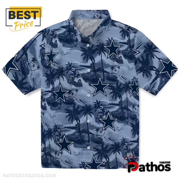 Dallas Cowboys Coastal Palms Hawaiian Shirt