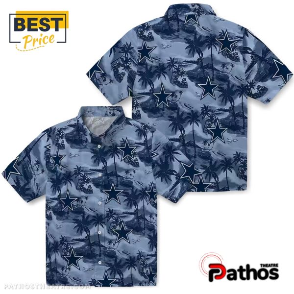 Dallas Cowboys Coastal Palms Hawaiian Shirt