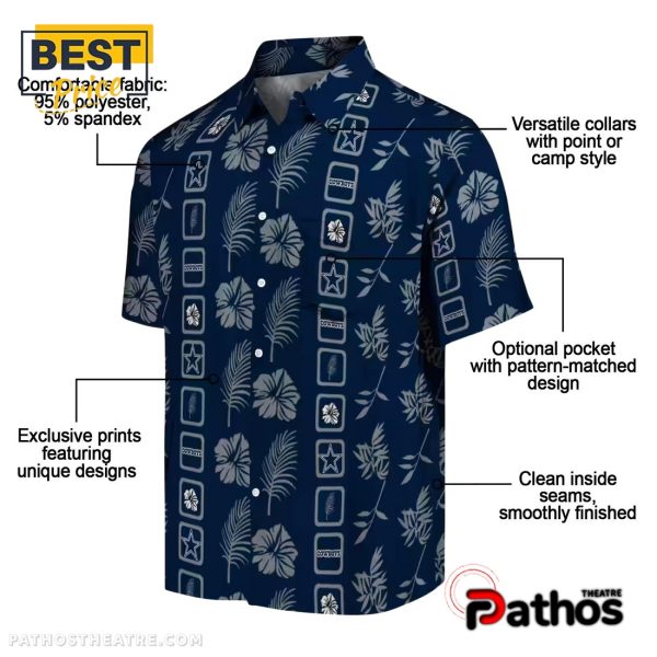 Dallas Cowboys Framed Floral Hawaiian Shirt