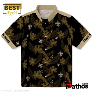 Personalized New Orleans Saints Botanical Hawaiian Shirt