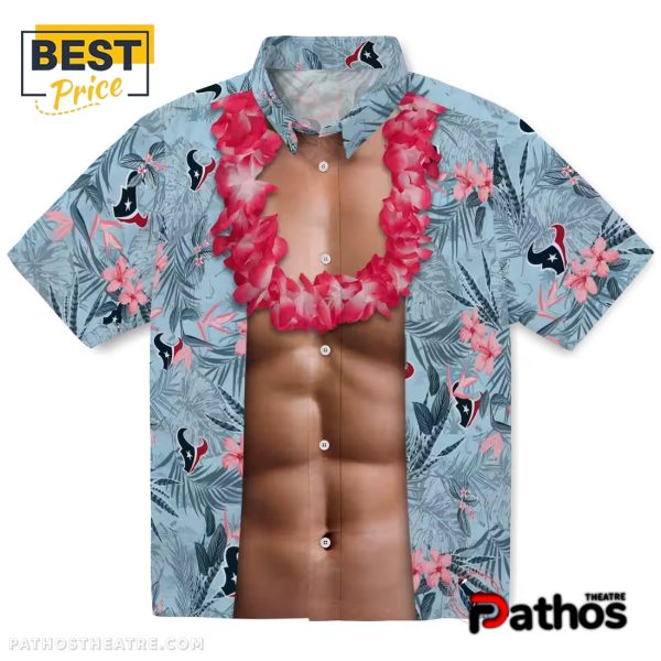 Houston Texans Chest Illusion Hawaiian Shirt