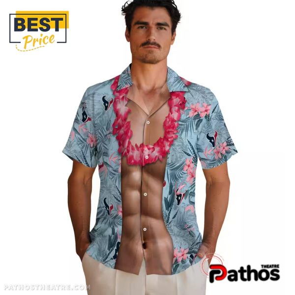 Houston Texans Chest Illusion Hawaiian Shirt