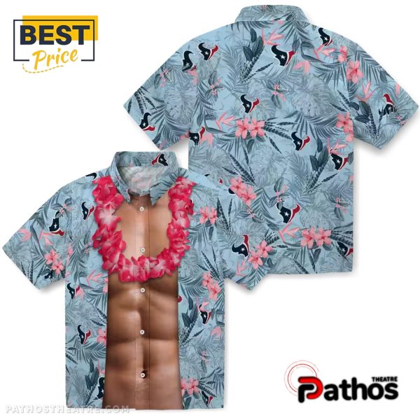 Houston Texans Chest Illusion Hawaiian Shirt