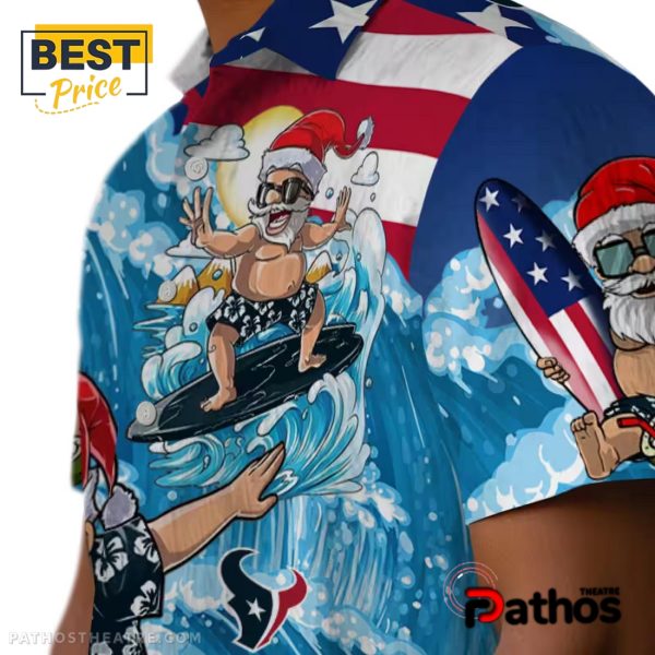 Houston Texans Surfing Santa Hawaiian Shirt