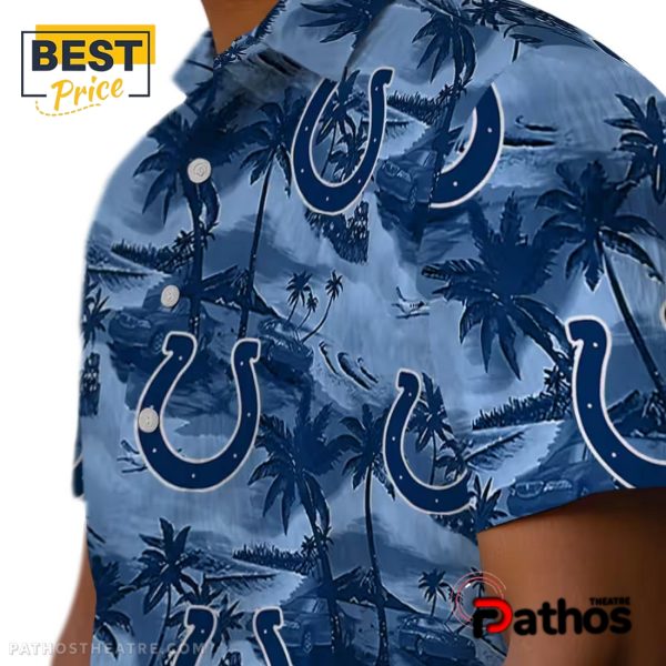 Indianapolis Colts Coastal Palms Hawaiian Shirt