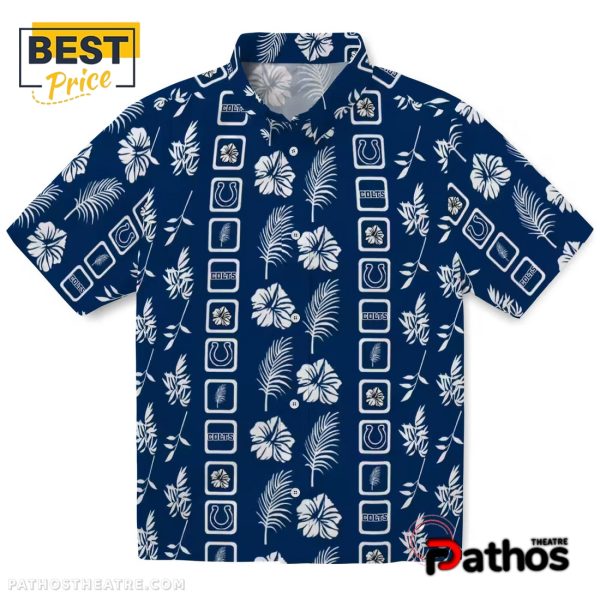 Indianapolis Colts Framed Floral Hawaiian Shirt