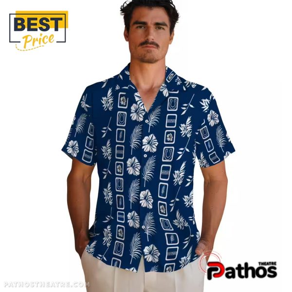 Indianapolis Colts Framed Floral Hawaiian Shirt