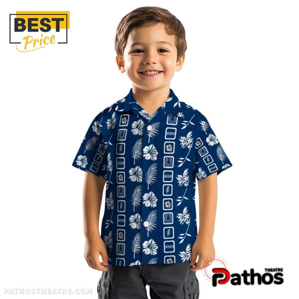 Indianapolis Colts Framed Floral Hawaiian Shirt