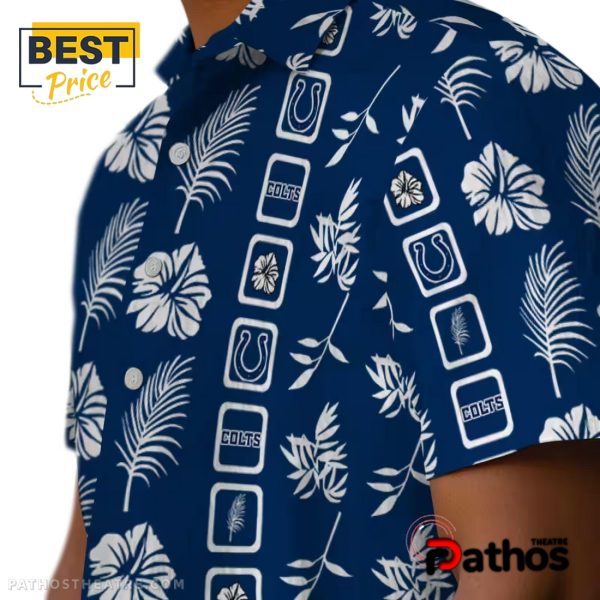 Indianapolis Colts Framed Floral Hawaiian Shirt