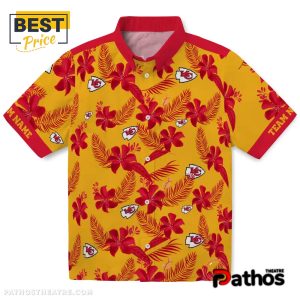 Personalized Kansas City Chiefs Botanical Hawaiian Shirt