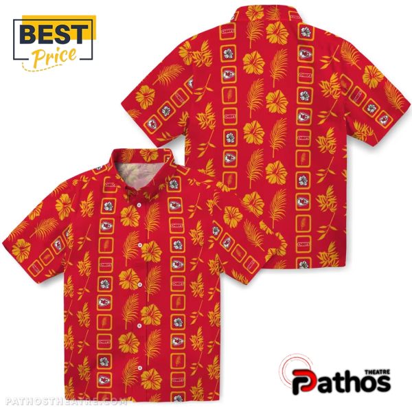 Kansas City Chiefs Framed Floral Hawaiian Shirt