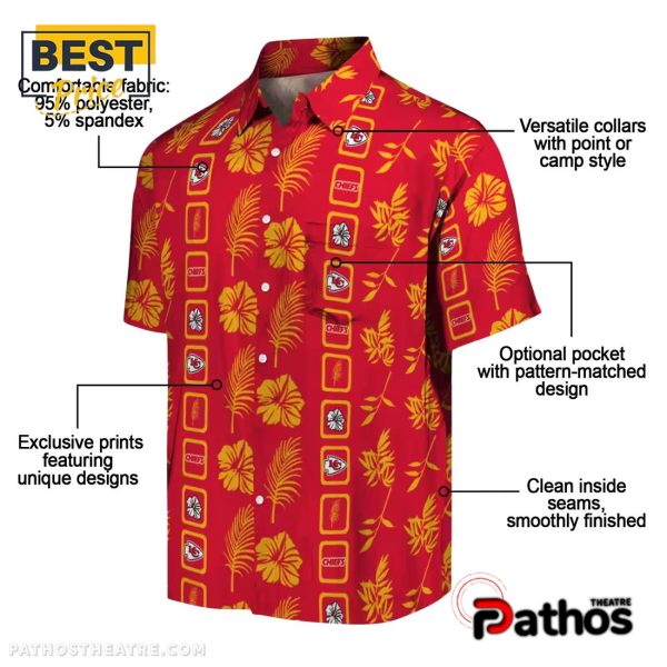 Kansas City Chiefs Framed Floral Hawaiian Shirt