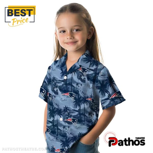 New England Patriots Coastal Palms Hawaiian Shirt