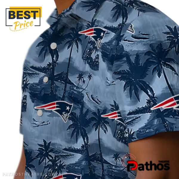 New England Patriots Coastal Palms Hawaiian Shirt