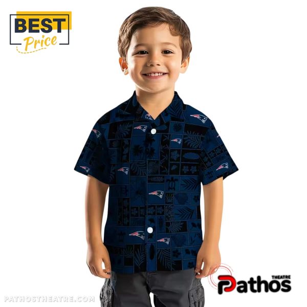 New England Patriots Tropical Patchwork Hawaiian Shirt