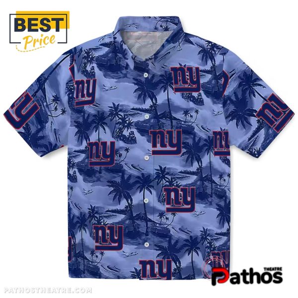 New York Giants Coastal Palms Hawaiian Shirt