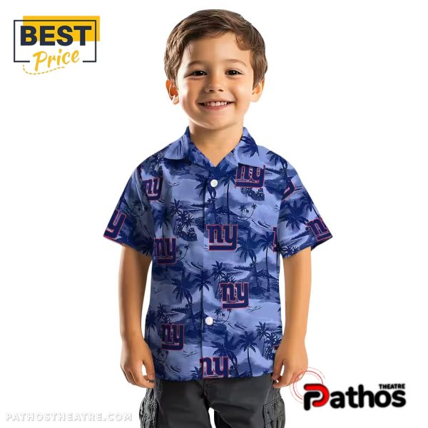 New York Giants Coastal Palms Hawaiian Shirt