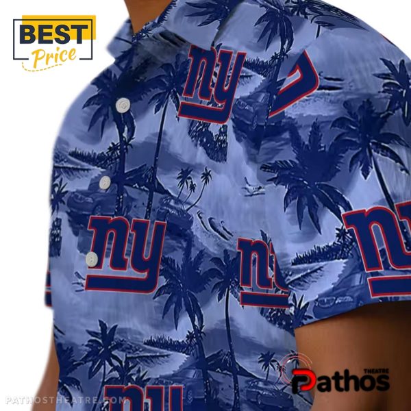 New York Giants Coastal Palms Hawaiian Shirt