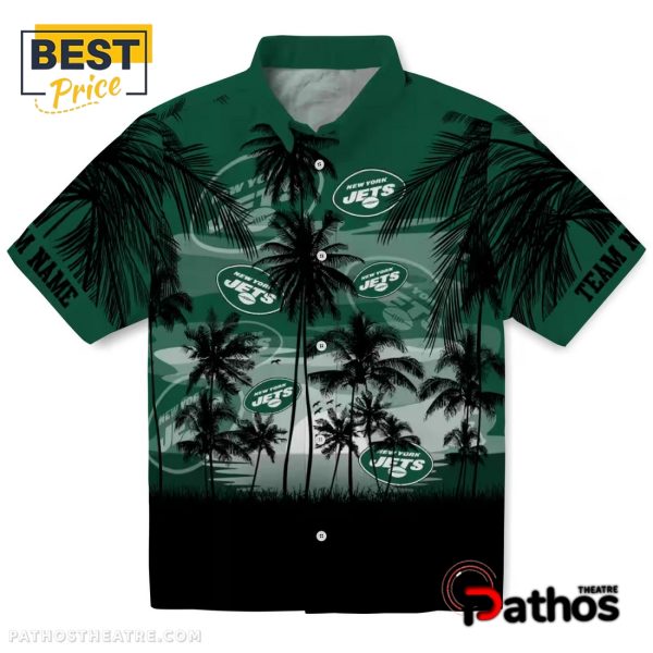 New York Jets Sunset Scene Hawaiian Shirt