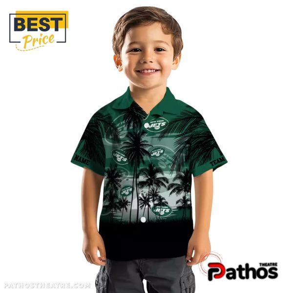 New York Jets Sunset Scene Hawaiian Shirt