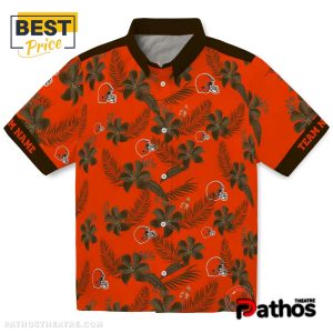 personalized cleveland browns botanical hawaiian shirt 1 7YiZX