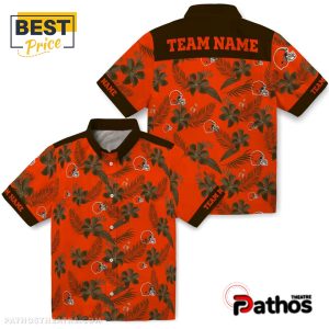 personalized cleveland browns botanical hawaiian shirt 3 yGNA0