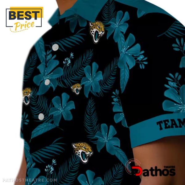 Personalized Jacksonville Jaguars Botanical Hawaiian Shirt