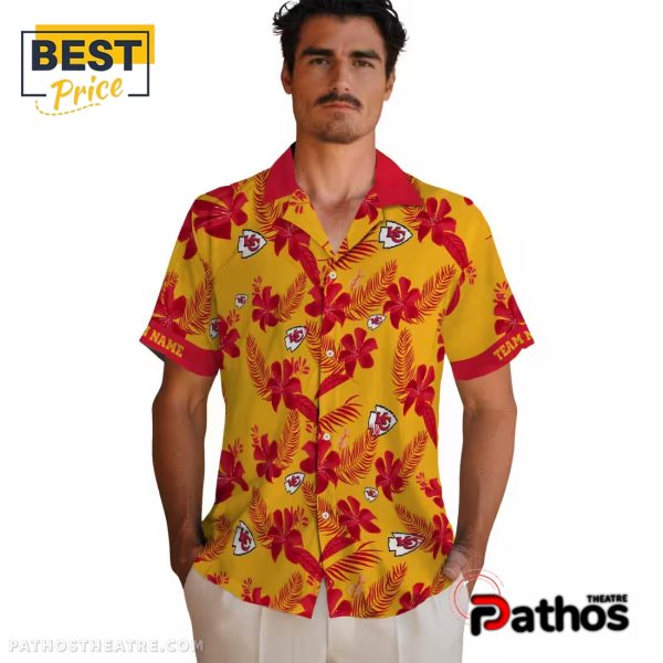 Personalized Kansas City Chiefs Botanical Hawaiian Shirt