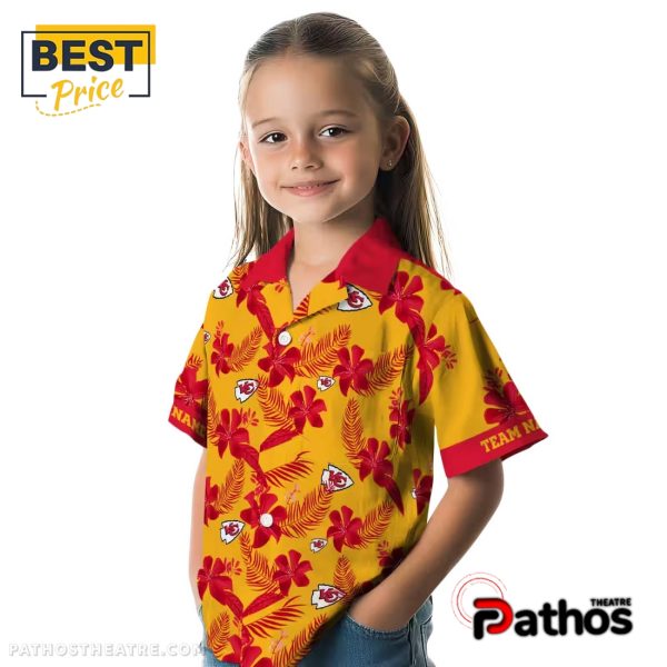 Personalized Kansas City Chiefs Botanical Hawaiian Shirt