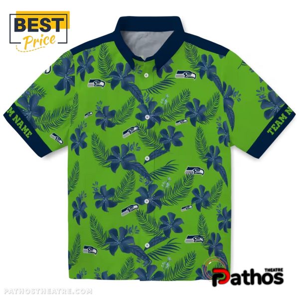 Seattle Seahawks Custom Botanical Hawaiian Shirt