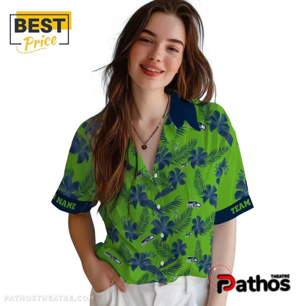 Seattle Seahawks Custom Botanical Hawaiian Shirt