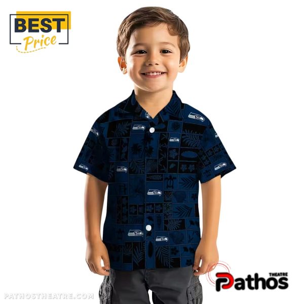 Seattle Seahawks Tropical Patchwork Hawaiian Shirt