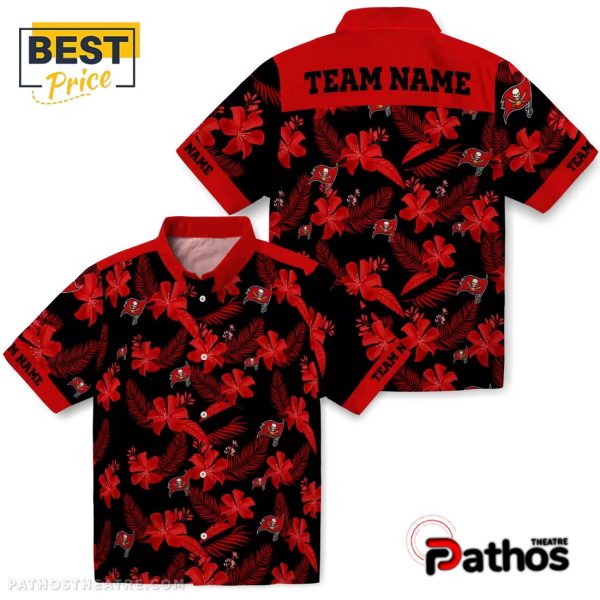 Tampa Bay Buccaneers Botanical Hawaiian Shirt