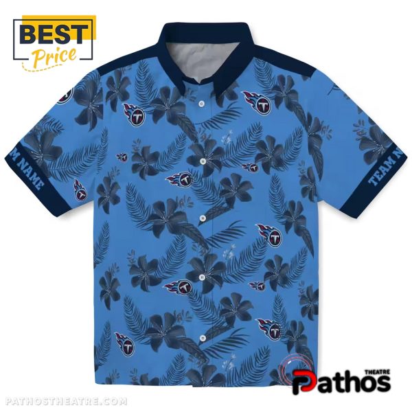 Tennessee Titans Botanical Hawaiian Shirt