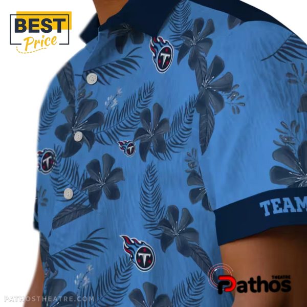 Tennessee Titans Botanical Hawaiian Shirt