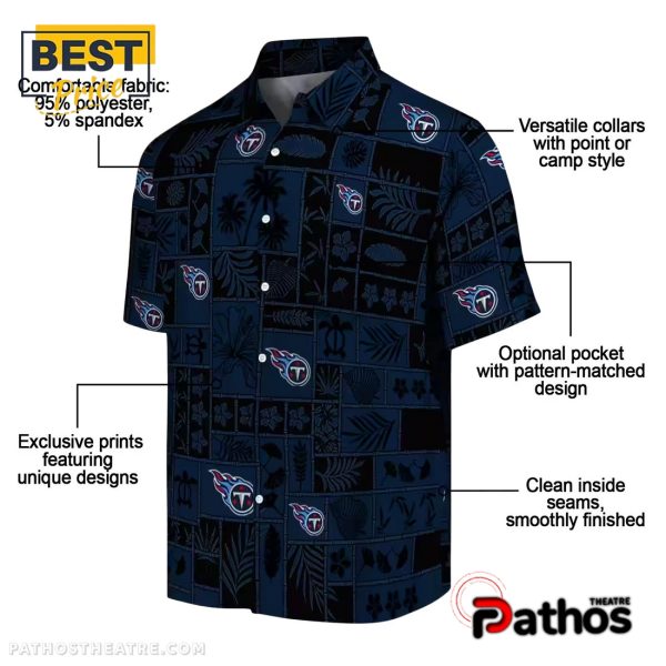 Tennessee Titans Tropical Patchwork Hawaiian Shirt