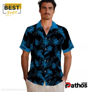 personalized carolina panthers botanical hawaiian shirt 2 z5U2L