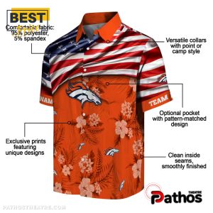 custom denver broncos us flag hibiscus hawaiian shirt 5 DBq9E