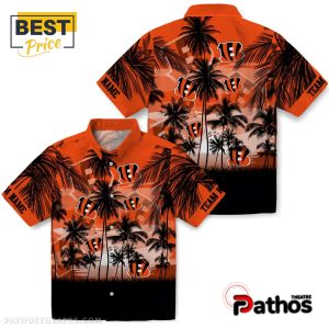 custom cincinnati bengals sunset scene hawaiian shirt 3 6daTb