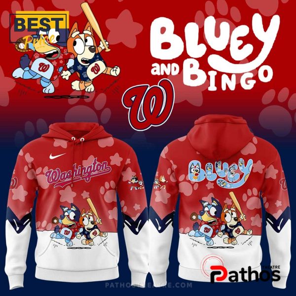 Bluey and Bingo MLB Washington Nationals Hoodie