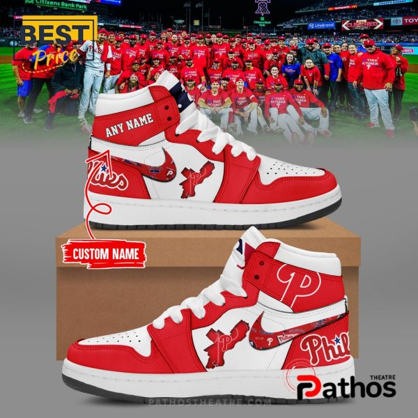 Custom Name Philadelphia Phillies Air Jordan 1 Hightop