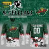 Minnesota Wild Personalized 75th Anniversary of Peanuts Hoodie